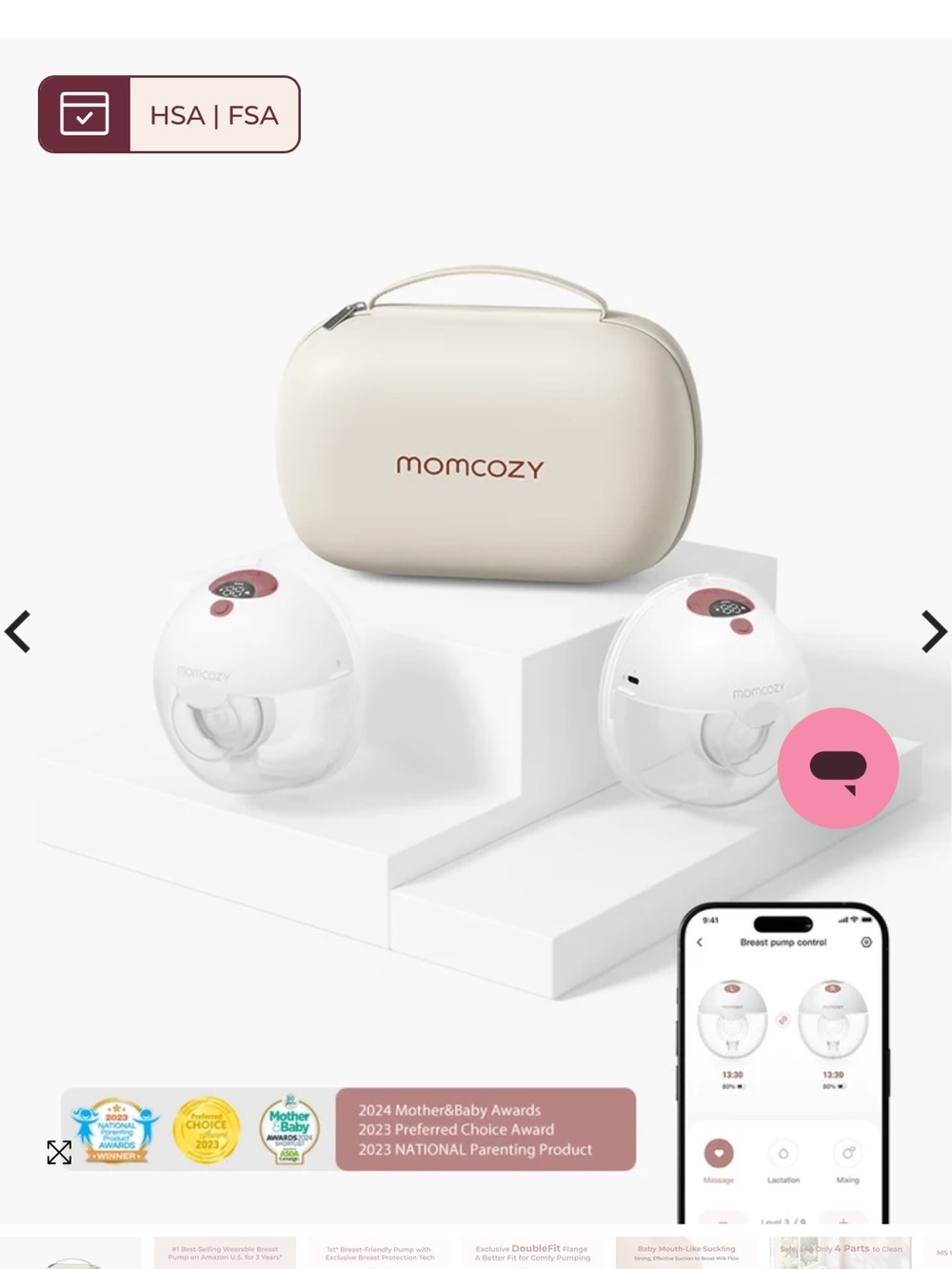 Momcozy M5 wearable pump brand new